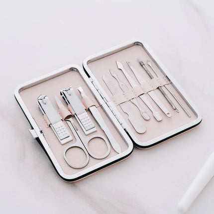 Remology Stainless Steel 10pc Manicure Set Silver.