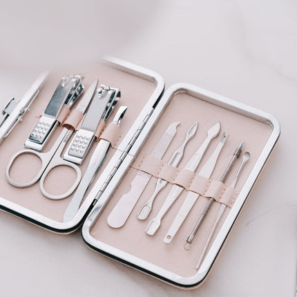 Remology Stainless Steel 10pc Manicure Set Silver.