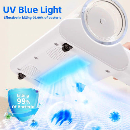 UV‑C Cordless Dust Mite Vacuum Handheld Sanitizing Cleaner with 1200 mAh Battery.