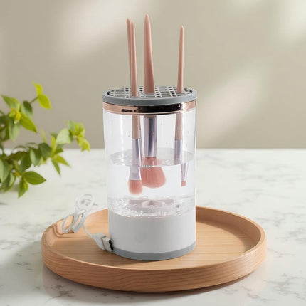 MAKEUP BRUSH CLEANING AND DRYING ALL-IN-ONE MACHINE.