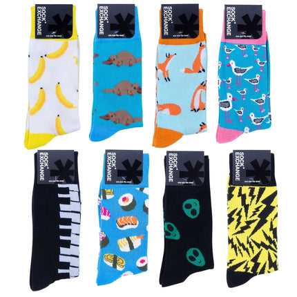 Wholesale 480 Pairs Novelty Socks (RRP $4.95 or $9.95 for 3).