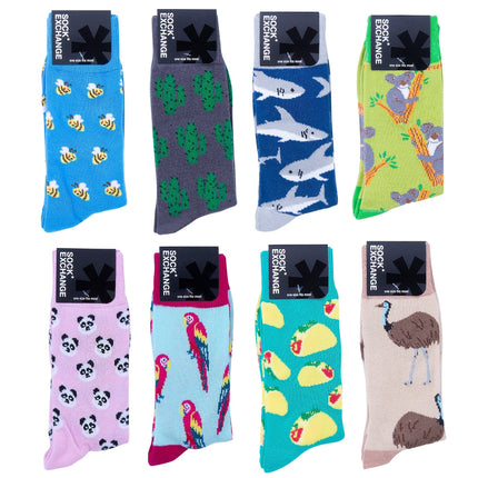 Wholesale 480 Pairs Novelty Socks (RRP $4.95 or $9.95 for 3).