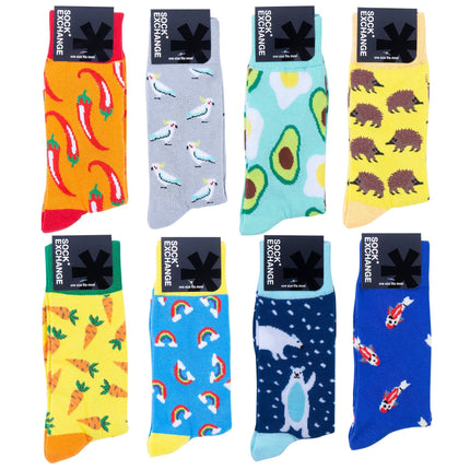 Wholesale 480 Pairs Novelty Socks (RRP $4.95 or $9.95 for 3).