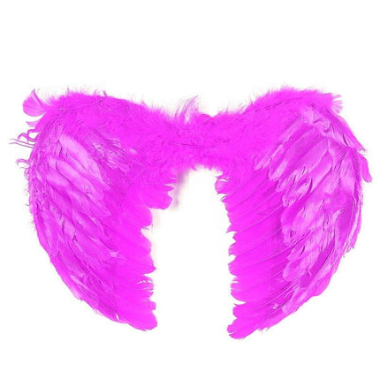 Large feather angel wings assorted colours - Purple.