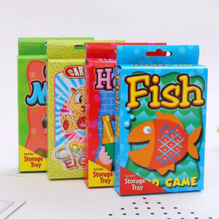 Crazy Eight Hearts Old Maid Fish Educational children card games - Set of 4 Assorted.