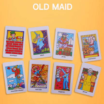 Crazy Eight Hearts Old Maid Fish Educational children card games - Set of 4 Assorted.