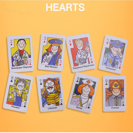 Crazy Eight Hearts Old Maid Fish Educational children card games - Set of 4 Assorted.