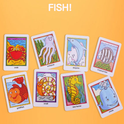 Crazy Eight Hearts Old Maid Fish Educational children card games - Set of 4 Assorted.