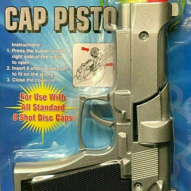 Toy Diecast Cap Gun Metal Revolver with FREE 144Pcs caps.