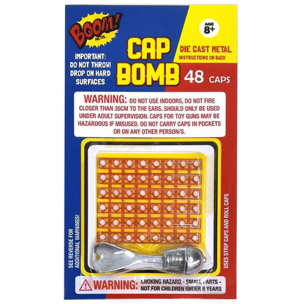 2 x Diecast Cap Bomb with 48 Shots pack, traditional toys.