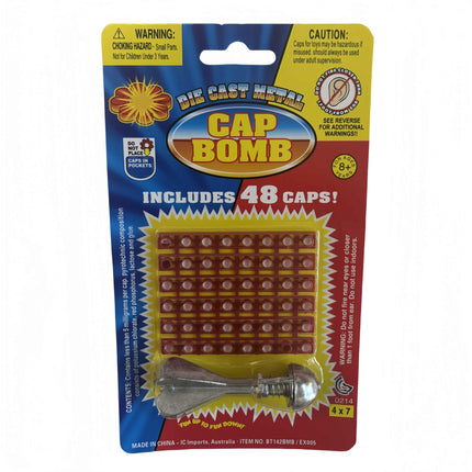 2 x Diecast Cap Bomb with 48 Shots pack, traditional toys.