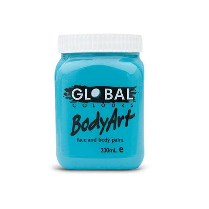 Global Colours BodyArt  Face and body paint in Jar 200ml Performance quality - Deep Green.