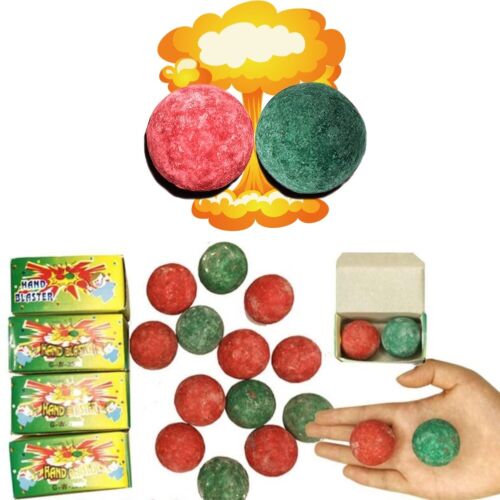 4 packs of HAND BLASTER-Spark Ball Popping Blaster Ball Board Cannon Pop-on-Bump..