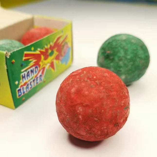 4 packs of HAND BLASTER-Spark Ball Popping Blaster Ball Board Cannon Pop-on-Bump..