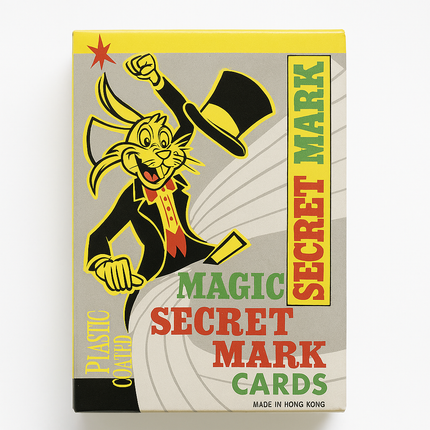 Magic Secret Marked Playing Cards – Plastic Coated, Easy‑Read Marking System, Poker Size, Made in Hong Kong – Ideal for Magic Tricks & Card Illusions.