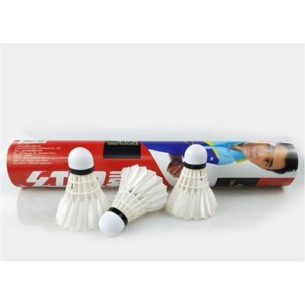 12PCs of DHS Badminton Goose Feather Shuttlecock Model 401 / 402 - 401.