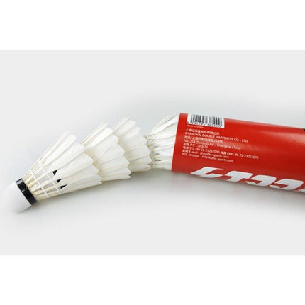 12PCs of DHS Badminton Goose Feather Shuttlecock Model 401 / 402 - 401.
