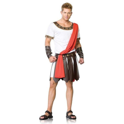Men's Caesar Costume Roman Fancy Dress Party.