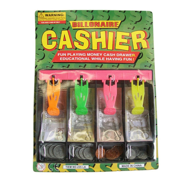 2 x cash drawer with play money.