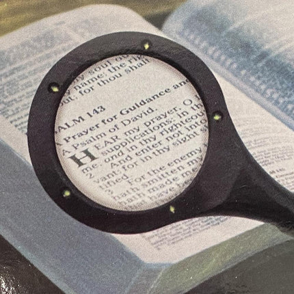 LED Hand-Held 66mm Magnifying Glasses with high brightness.