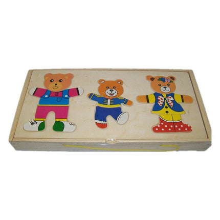 Wooden bear puzzle large.