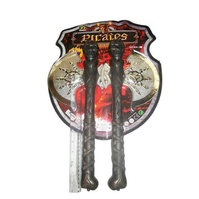 2x Pirate axe set.