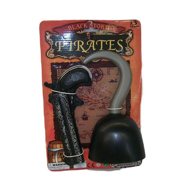 3X Pirate gun & hook set.