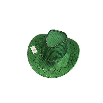 Sequin Cowboy Hat party hat - Pink.