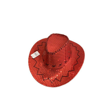 Sequin Cowboy Hat party hat - Pink.
