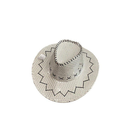 Sequin Cowboy Hat party hat - Pink.