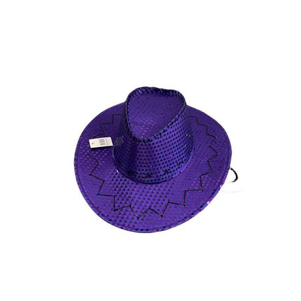 Sequin Cowboy Hat party hat - Pink.