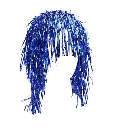 Party tinsel wig-assorted colour - Blue.