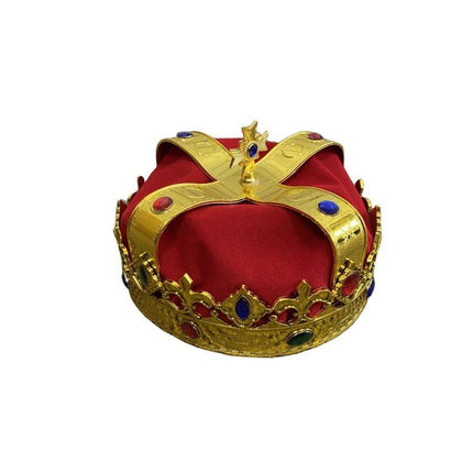 Deluxe Kings or Queens Crown Hat with Gems.