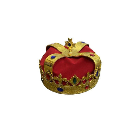 Deluxe Kings or Queens Crown Hat with Gems.