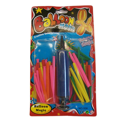 4x Magic balloons with pump.