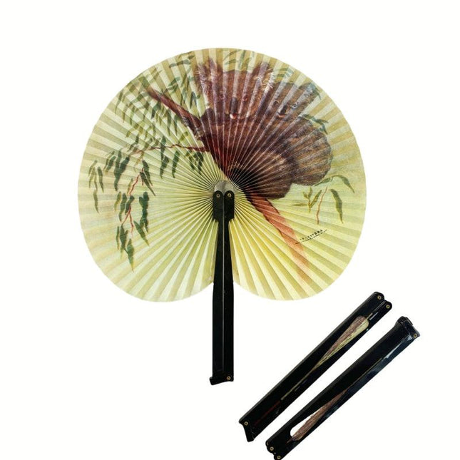 2 PCs of Assorted Folding Paper fans penguin and koloa.