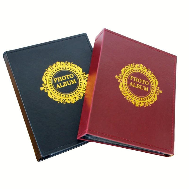 Classic photo album 200 Pcs 4x6 photos Red and Black - Red.