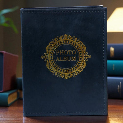 Classic photo album 200 Pcs 4x6 photos Red and Black - Red.