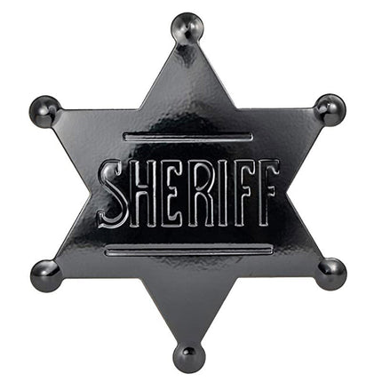METAL SHERIFF BADGE ASSORTED COLOURS - Ancient Bronze.