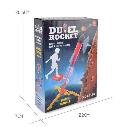 Air Power Foam Rocket Shoot Up Stomp Launcher Kids Outdoor Activities Toys.