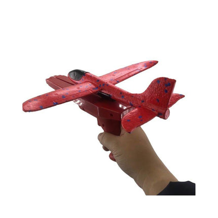 2x Ejection Foam Plane Toy Outdoor Sport with Light Safe for Children Birthday Gift.
