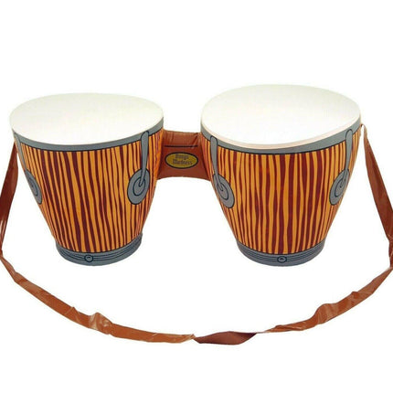 Inflatable Double Bongo Drums African Tropical Beach Party Fancy Dress Hawaiian Luau.