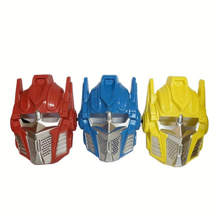 2 x Yellow Transformer Masks – Kids Costume Roleplay Helmet Inspired by Bumblebee.