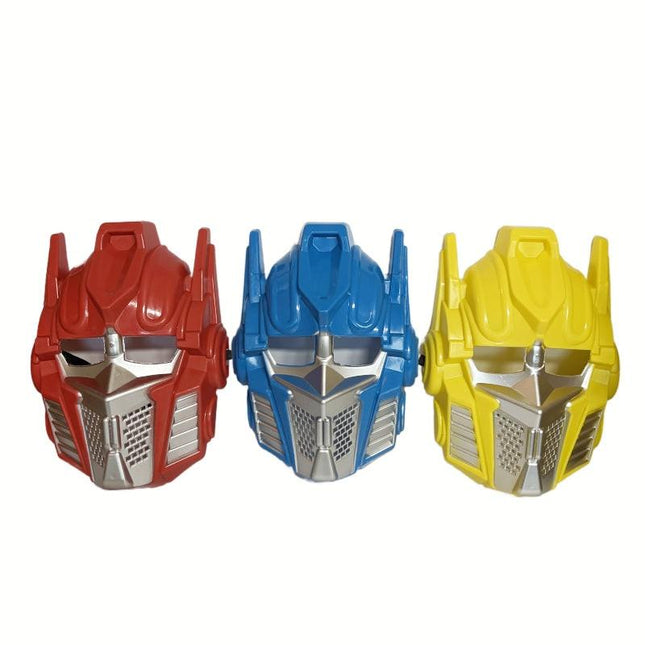 2 x Yellow Transformer Masks – Kids Costume Roleplay Helmet Inspired by Bumblebee.