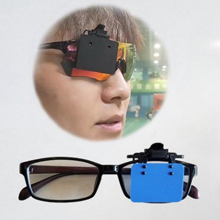 ISSF Flip-Up Eyeshield Sport Shooting Eye Shield Aim Blocker Targeting Sight Cover Blinding - Black-Vertical 3x4cm.