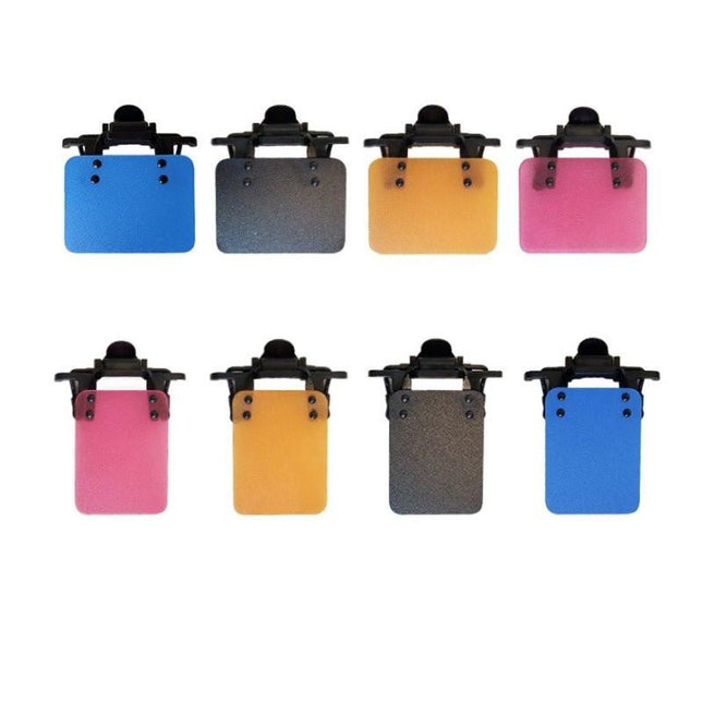 ISSF Flip-Up Eyeshield Sport Shooting Eye Shield Aim Blocker Targeting Sight Cover Blinding - Pink-Horizontal 4x3cm.