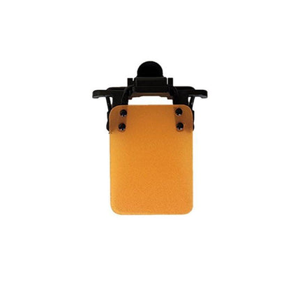 ISSF Flip-Up Eyeshield Sport Shooting Eye Shield Aim Blocker Targeting Sight Cover Blinding - Yellow-Horizontal 4x3cm.