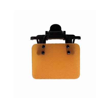 ISSF Flip-Up Eyeshield Sport Shooting Eye Shield Aim Blocker Targeting Sight Cover Blinding - Yellow-Vertical 3x4cm.