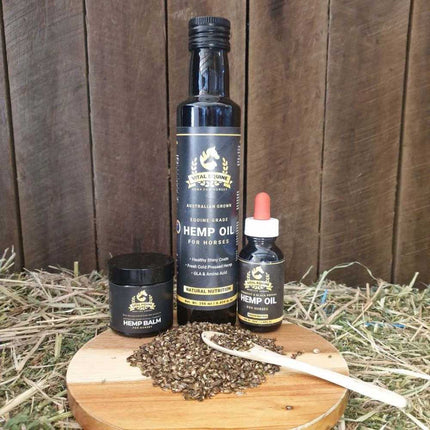 Vital Equine | Hemp Starter Pack | Turmeric + Hemp Oil & Lemon Myrtle Balm.