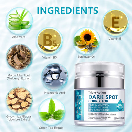 Age Spot Cream | Fades Freckles & Skin Pigmentation | Dark Spot Corrector for Even Skin Tone.